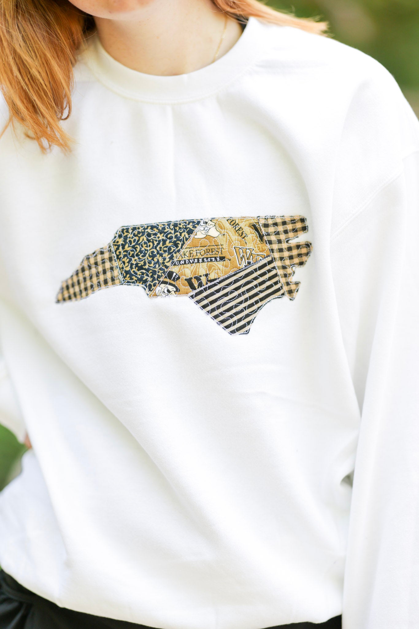 Winston Salem North Carolina Patchwork Crewneck