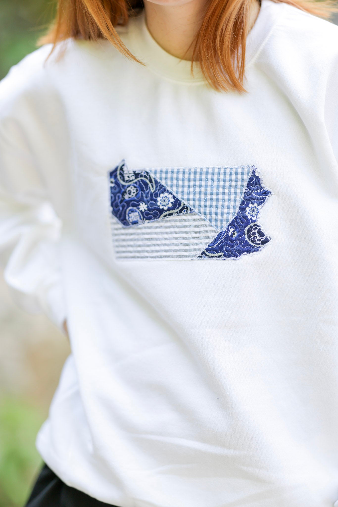 College Park Pennsylvania State Patchwork Quilted Crewneck