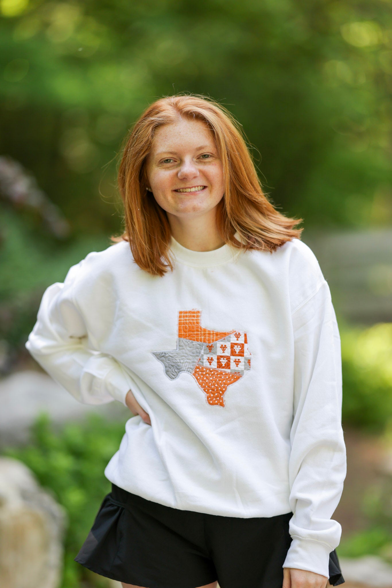 Austin Texas Quilted Crewneck