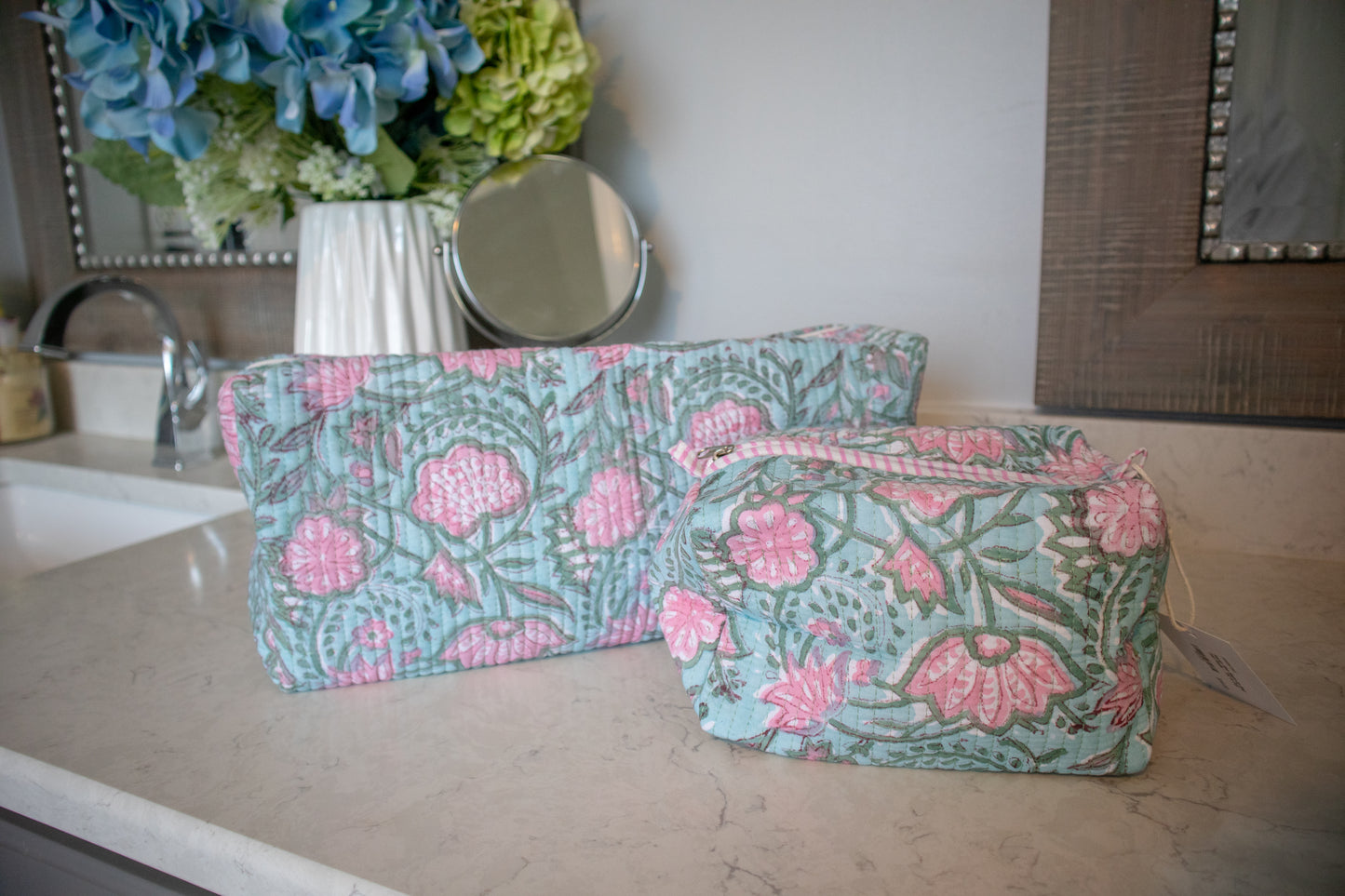 Blushing Tide Makeup Bag