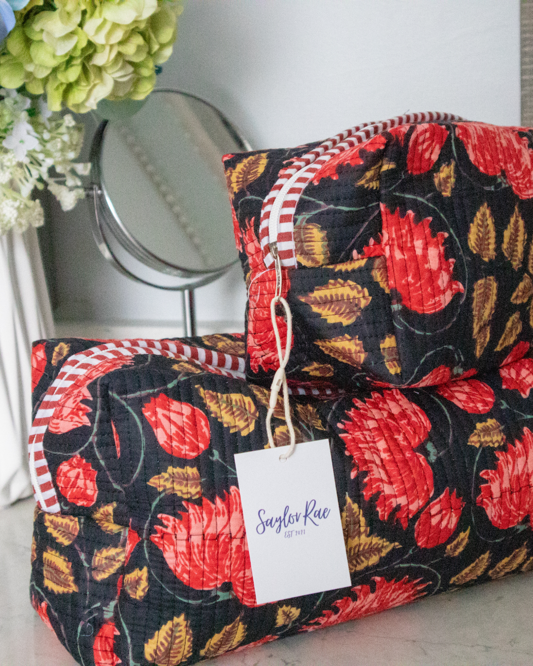 Quilted Saylor Rae Hair Tools Bag - Midnight Fields