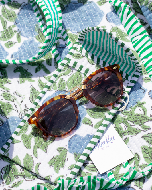 Quilted Saylor Rae Sunglass Cases - Hydrangea Fields