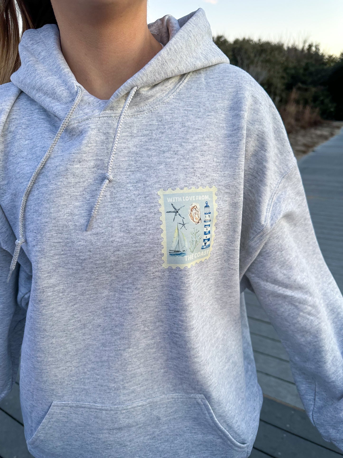 With Love From,the Coast Lighthouse Hoodie