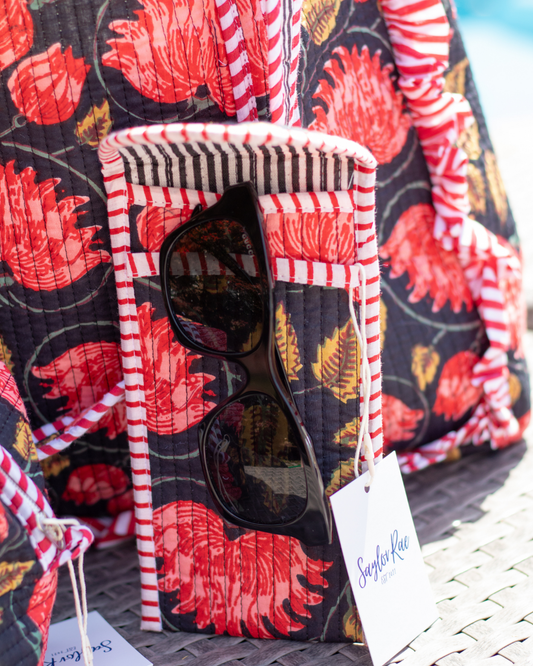 Quilted Saylor Rae Sunglass Cases - Midnight Fields