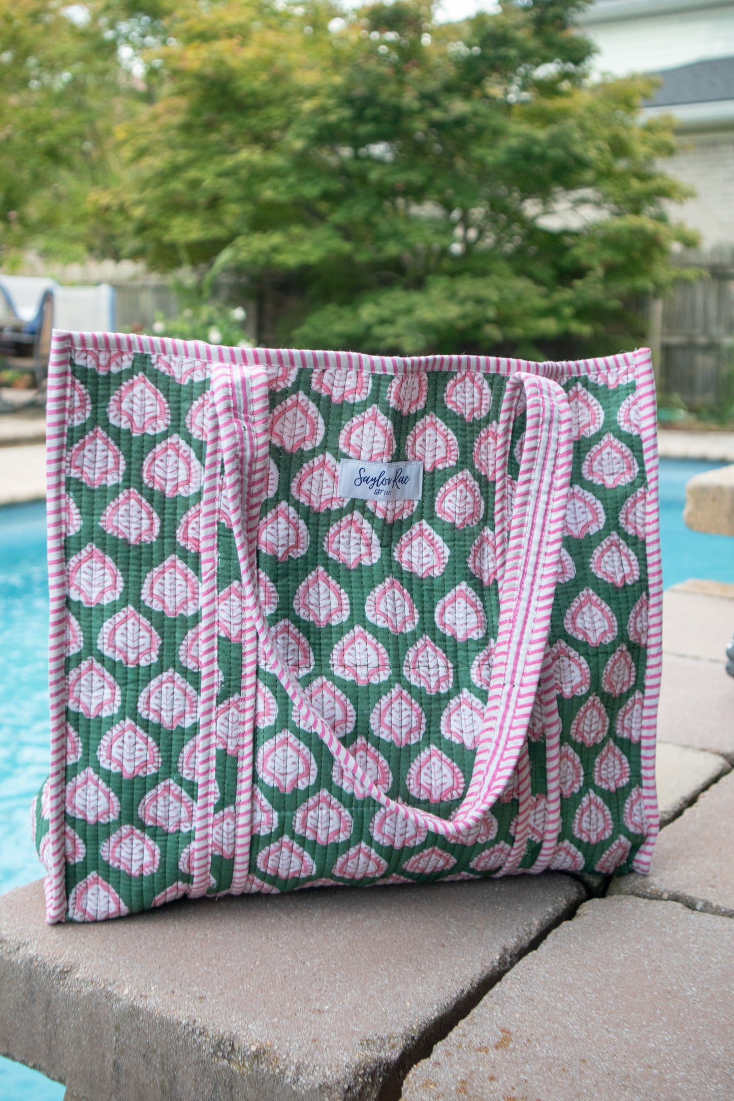 Evergreen Blossom Cove Tote Bag