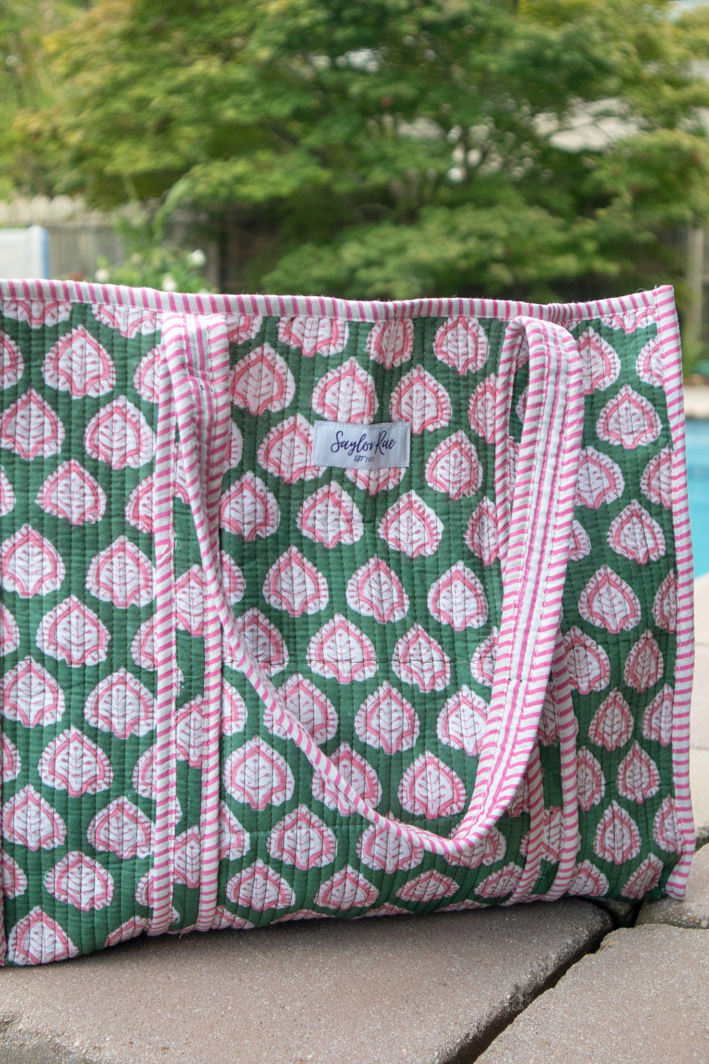 Evergreen Blossom Cove Tote Bag