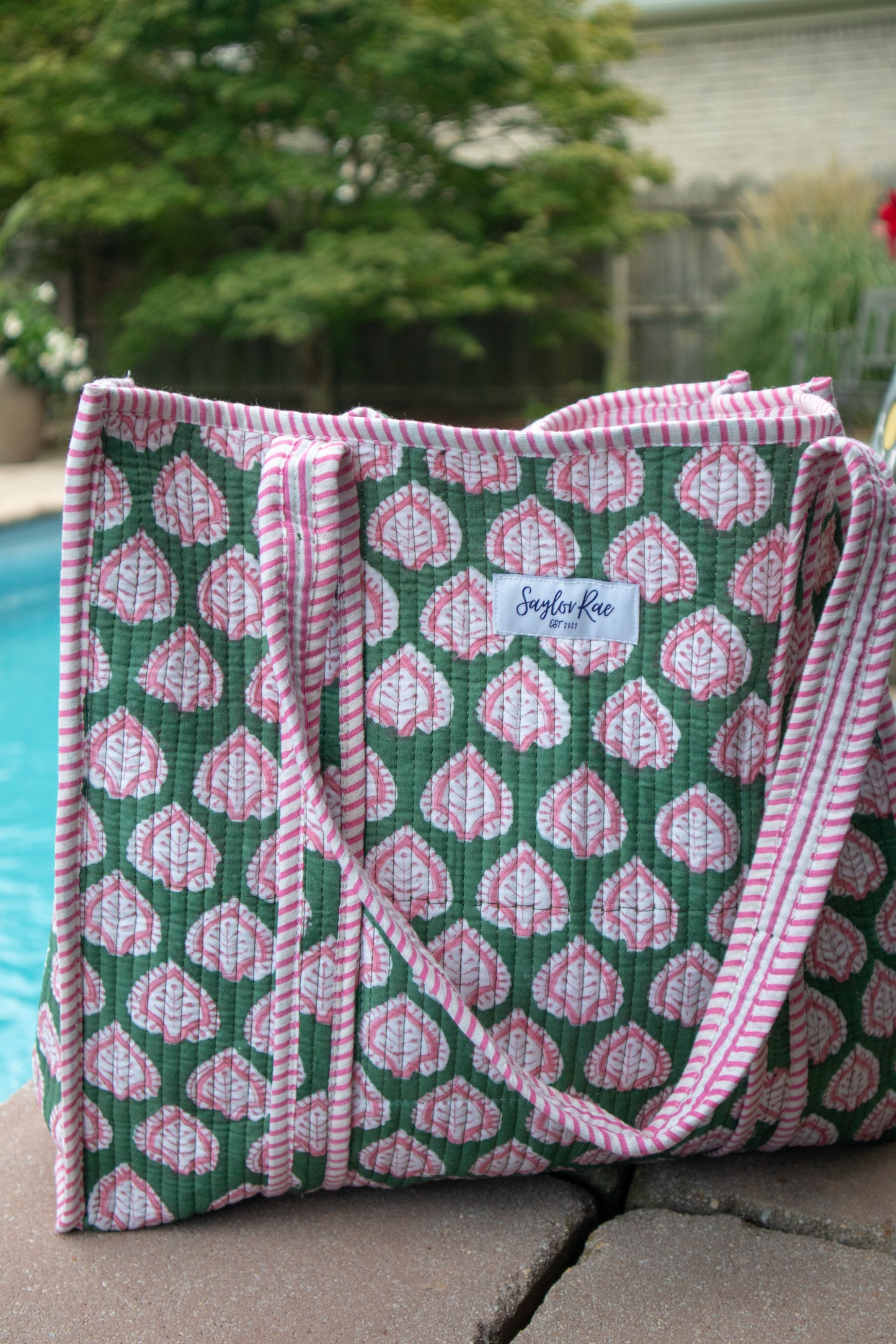 Evergreen Blossom Cove Tote Bag