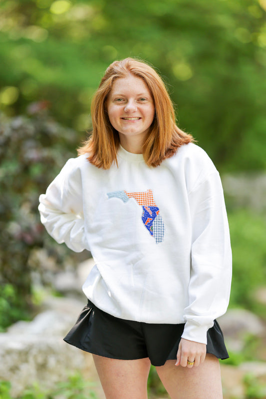 Gainesville Florida Patchwork Crewneck