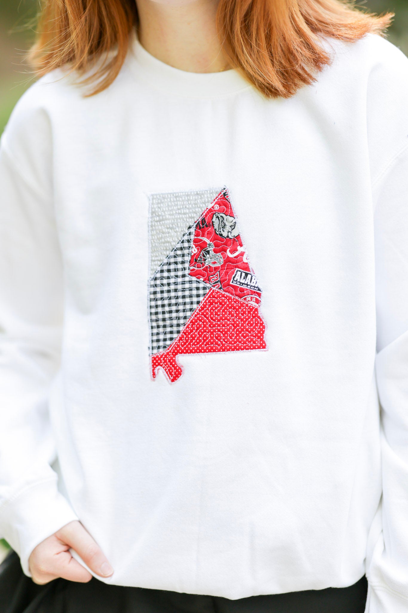 Tuscaloosa Alabama Patchwork Crewneck