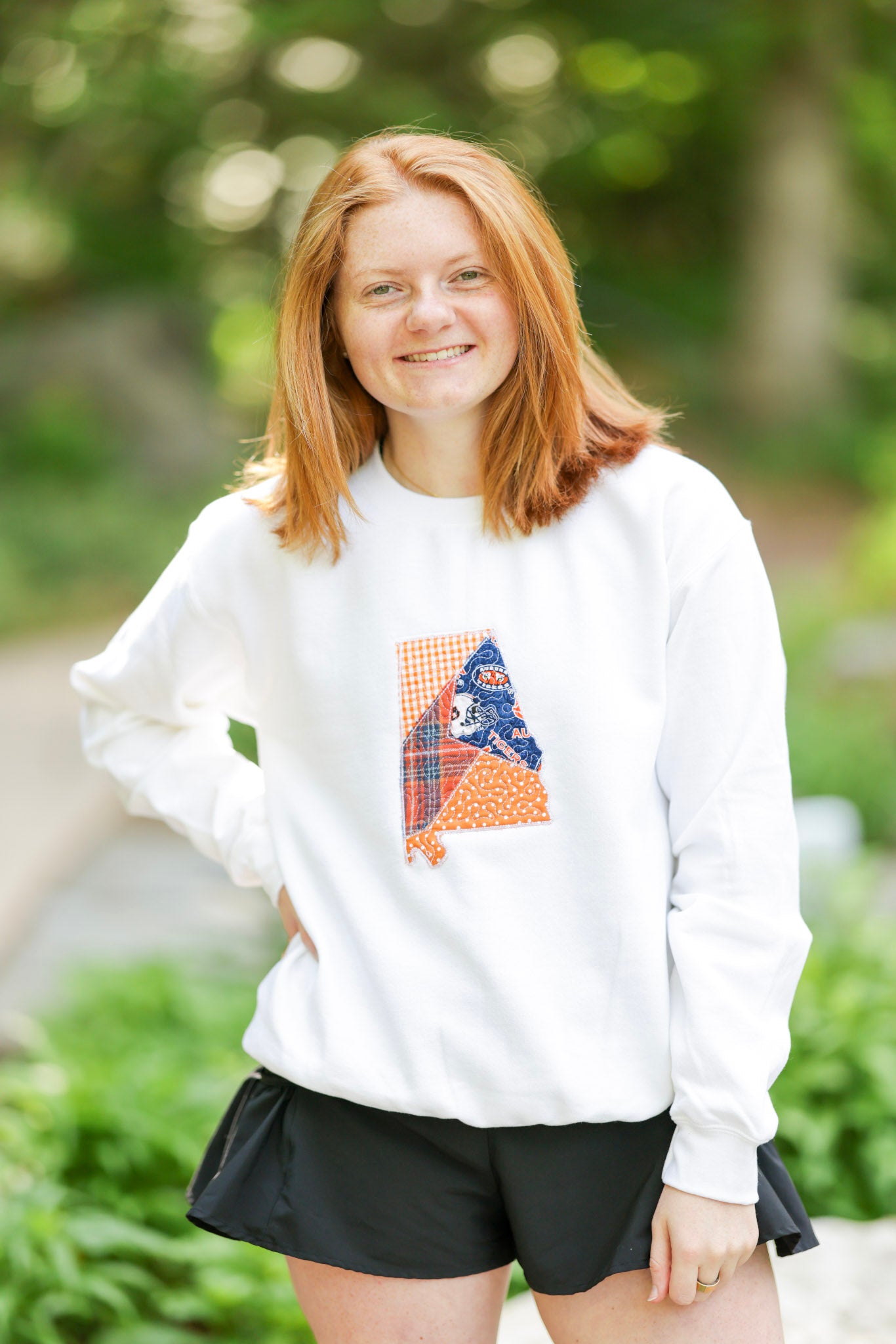 Auburn Alabama Patchwork Crewneck