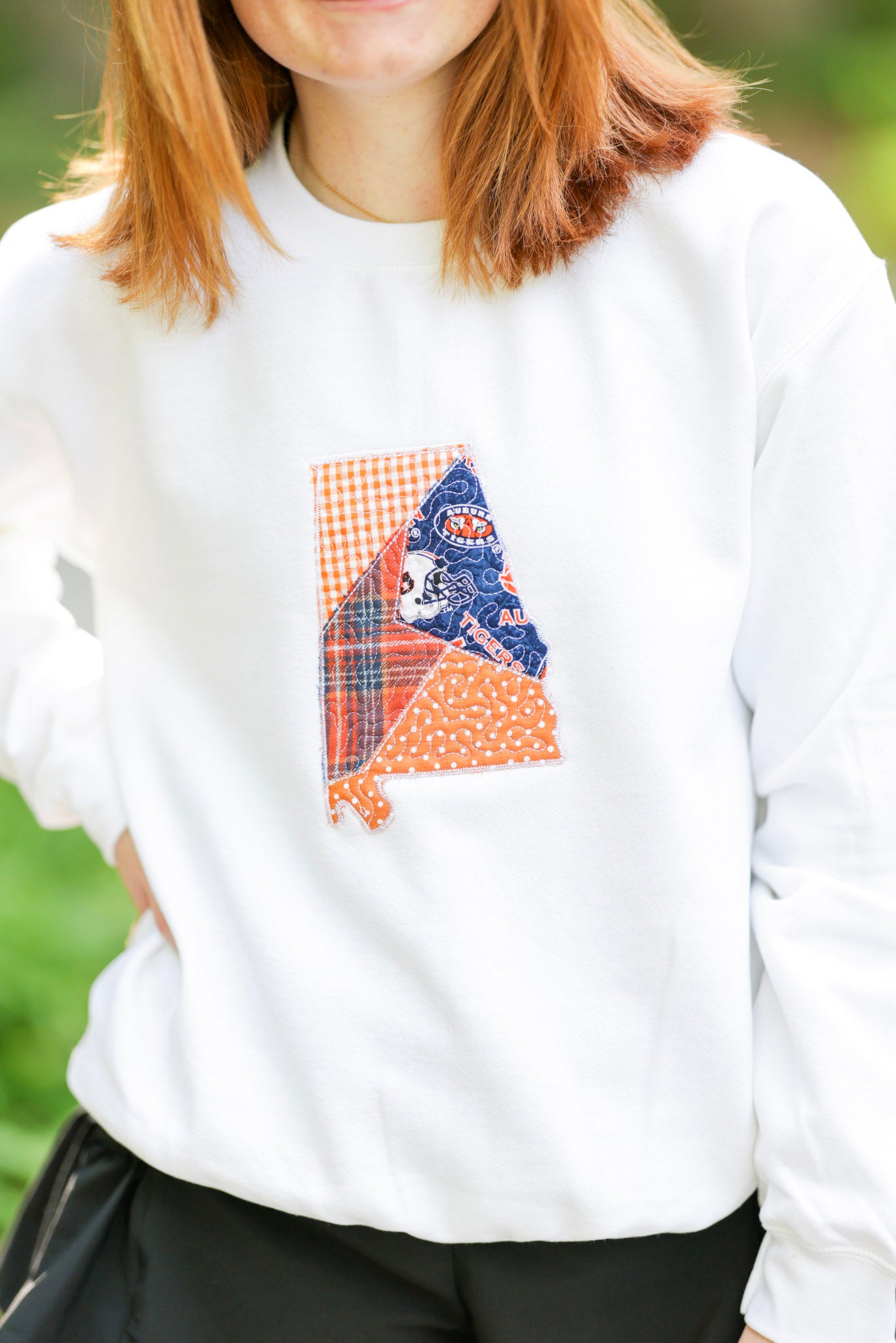 Auburn Alabama Patchwork Crewneck
