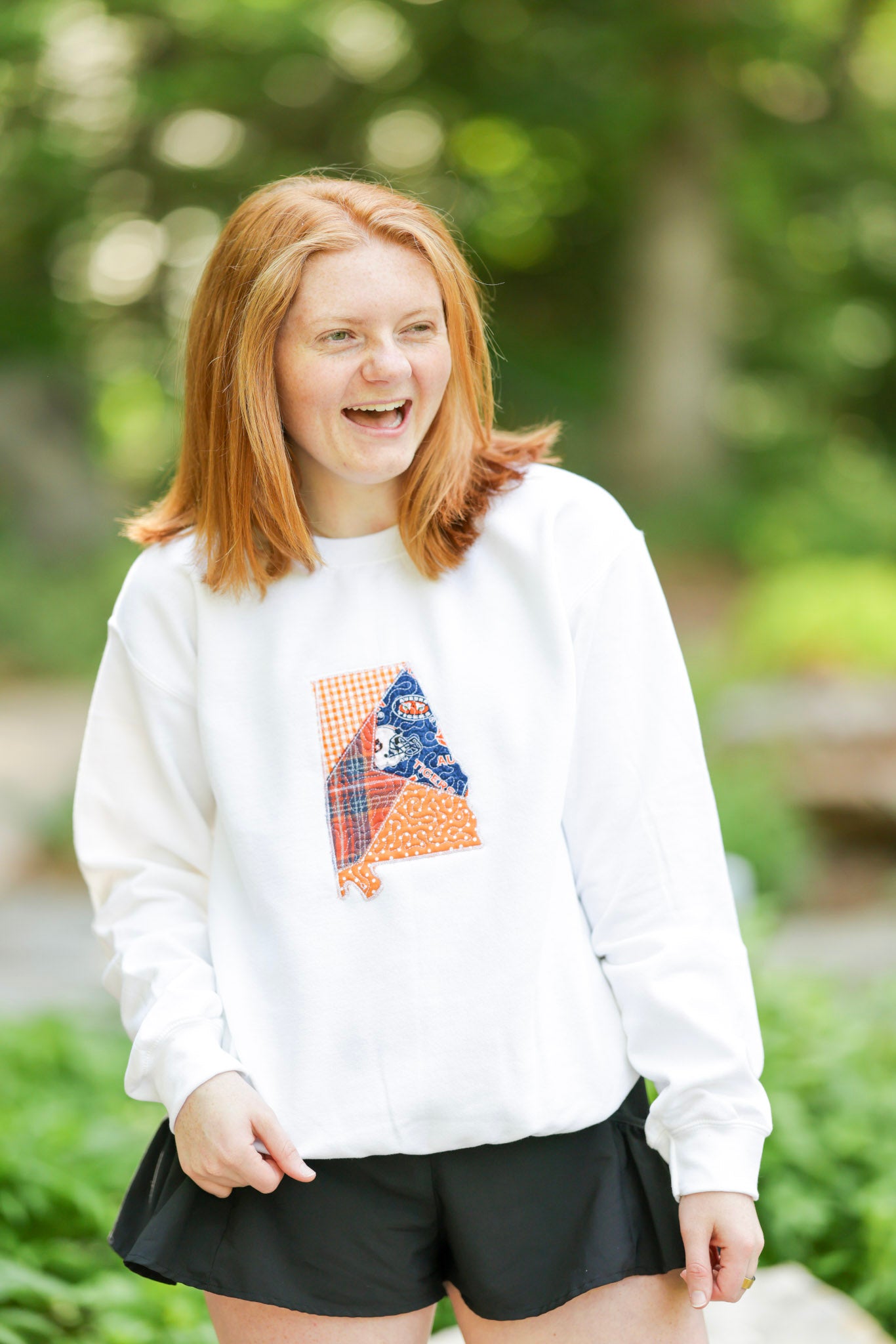 Auburn Alabama Patchwork Crewneck