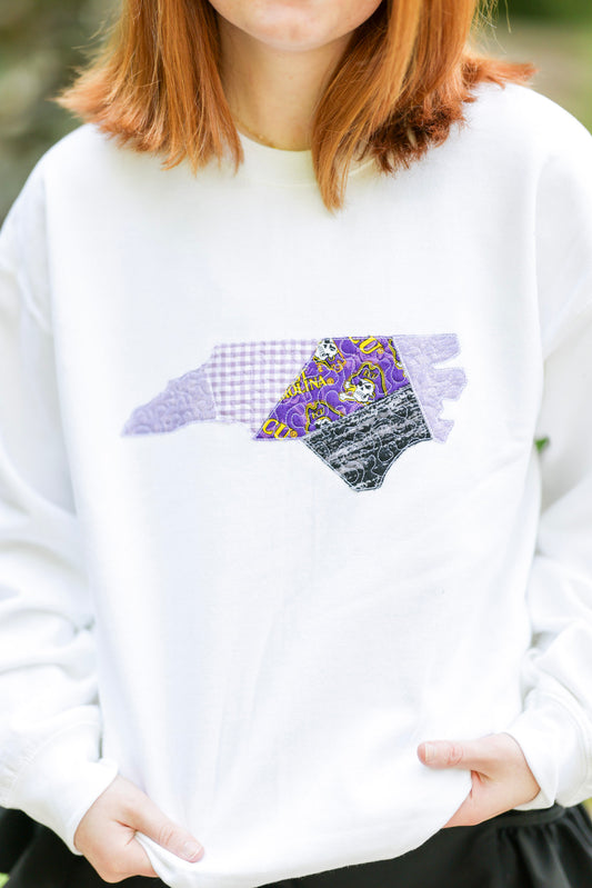 Greenville North Carolina Patchwork Crewneck