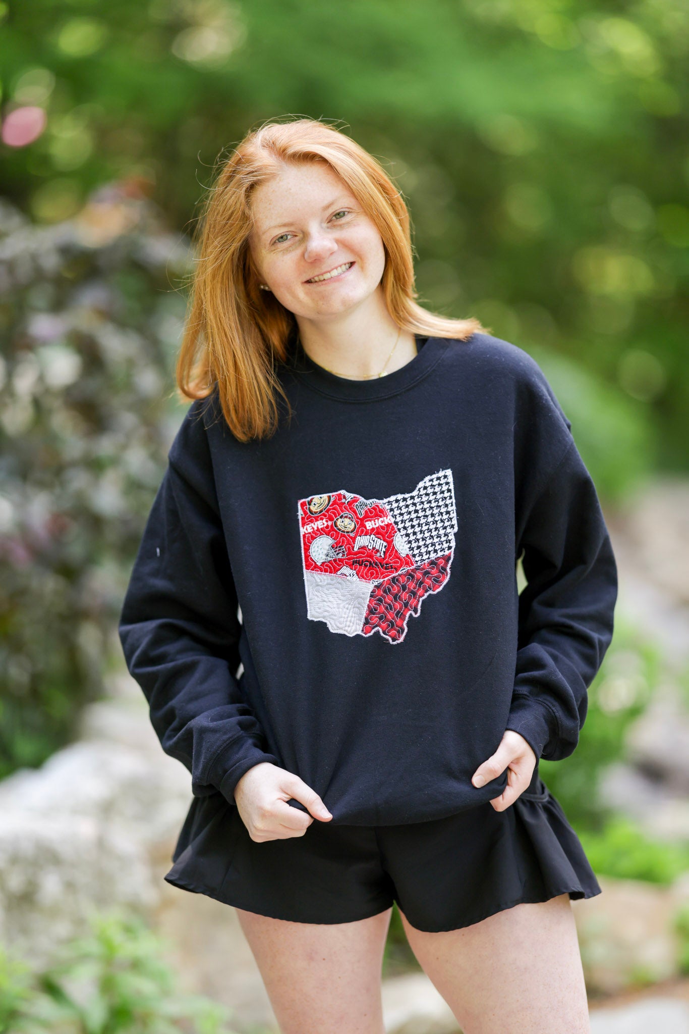 Columbus Ohio Patchwork Crewneck