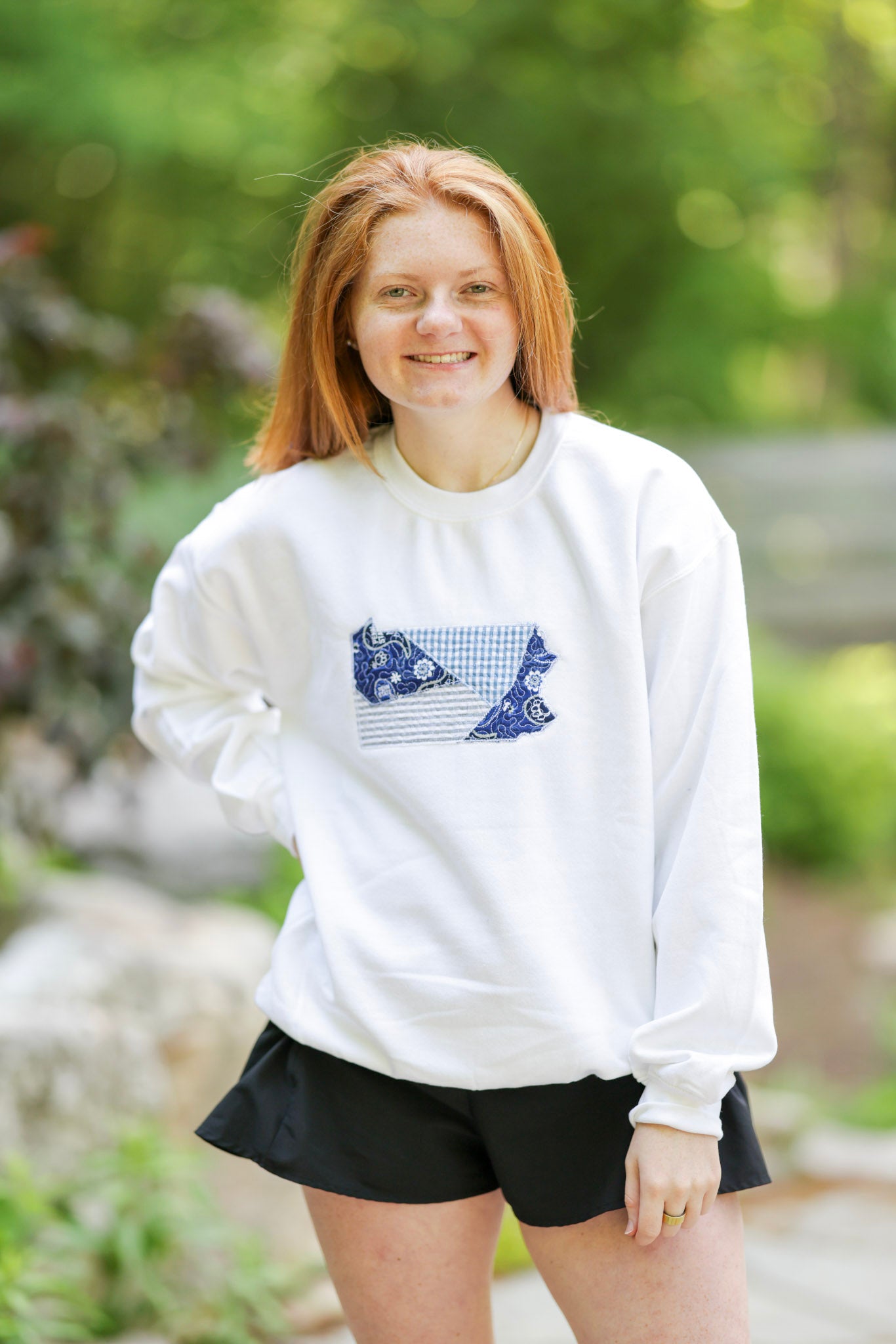 College Park Pennsylvania State Patchwork Quilted Crewneck