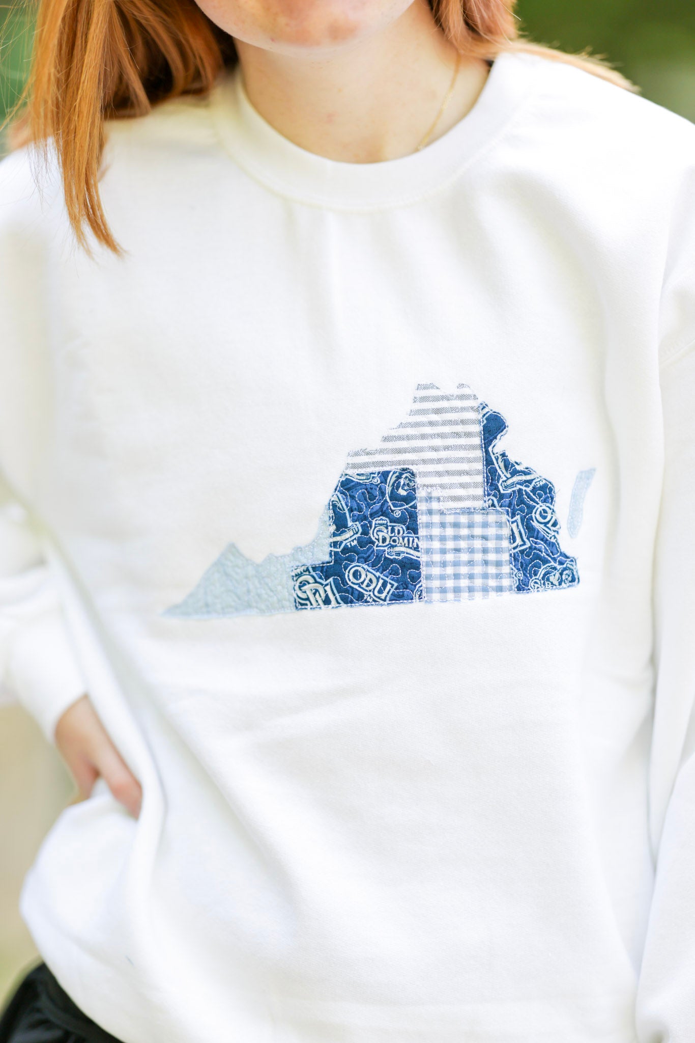 Norfolk Virginia Patchwork Crewneck