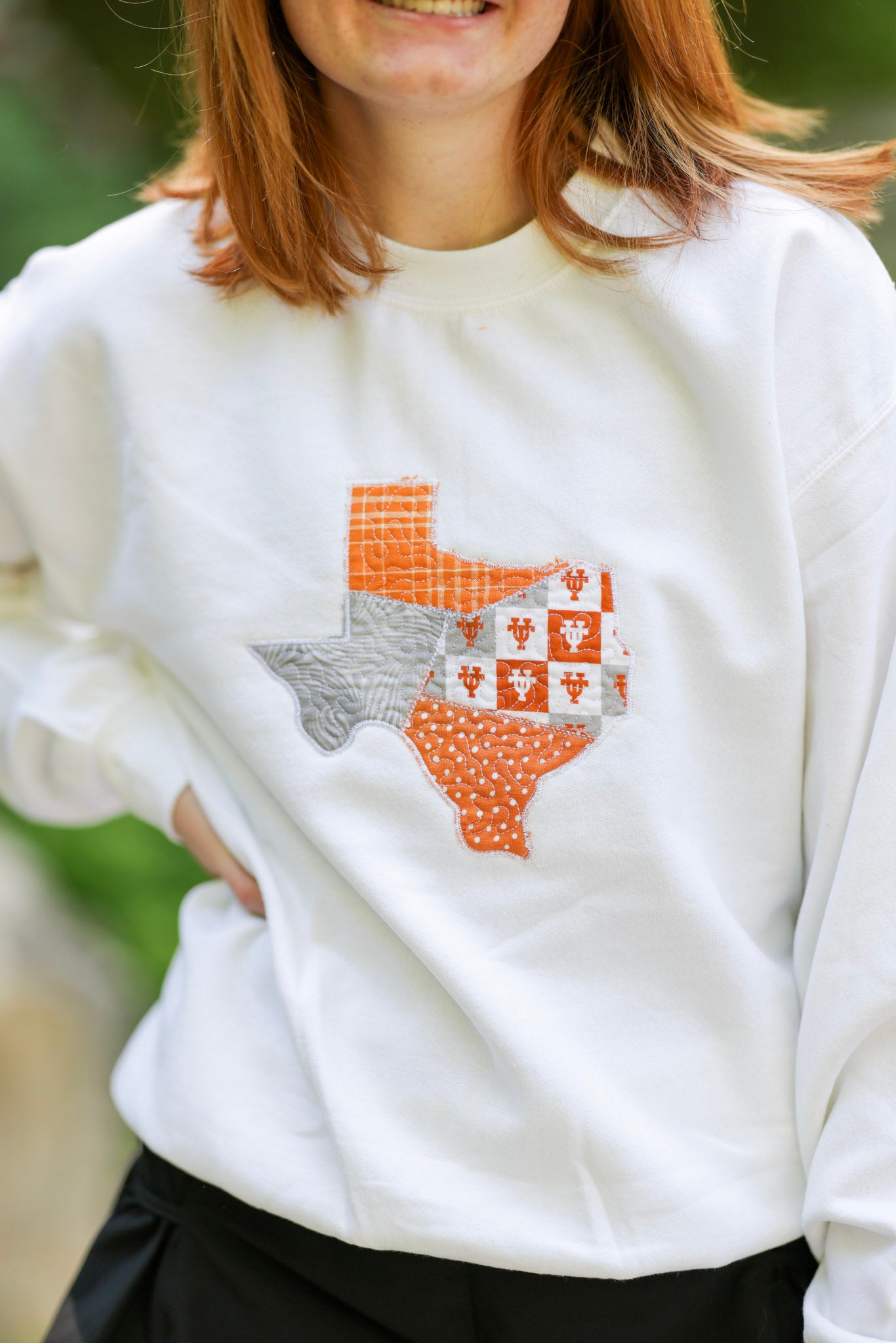 Austin Texas Quilted Crewneck