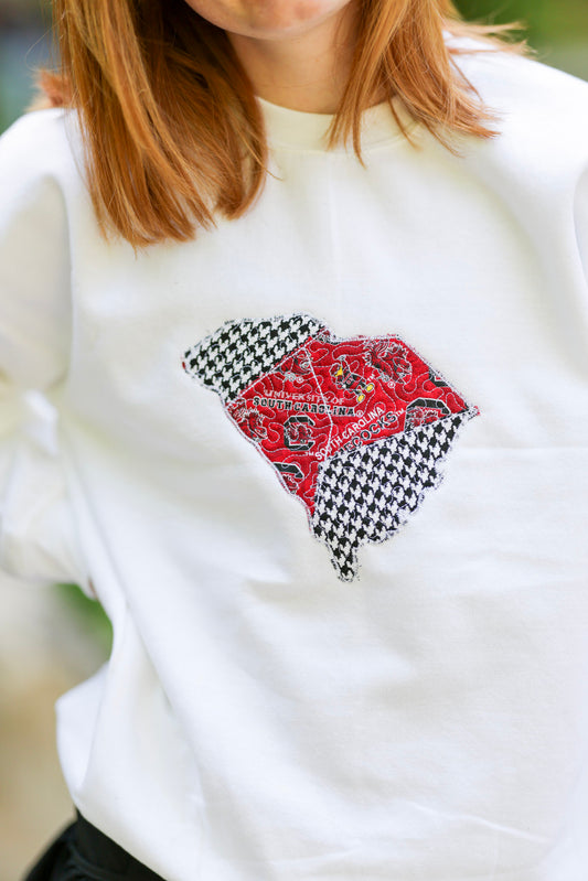 Columbia South Carolina Patchwork Crewneck