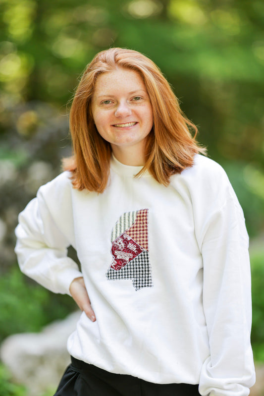 Starkville Mississippi Patchwork Crewneck