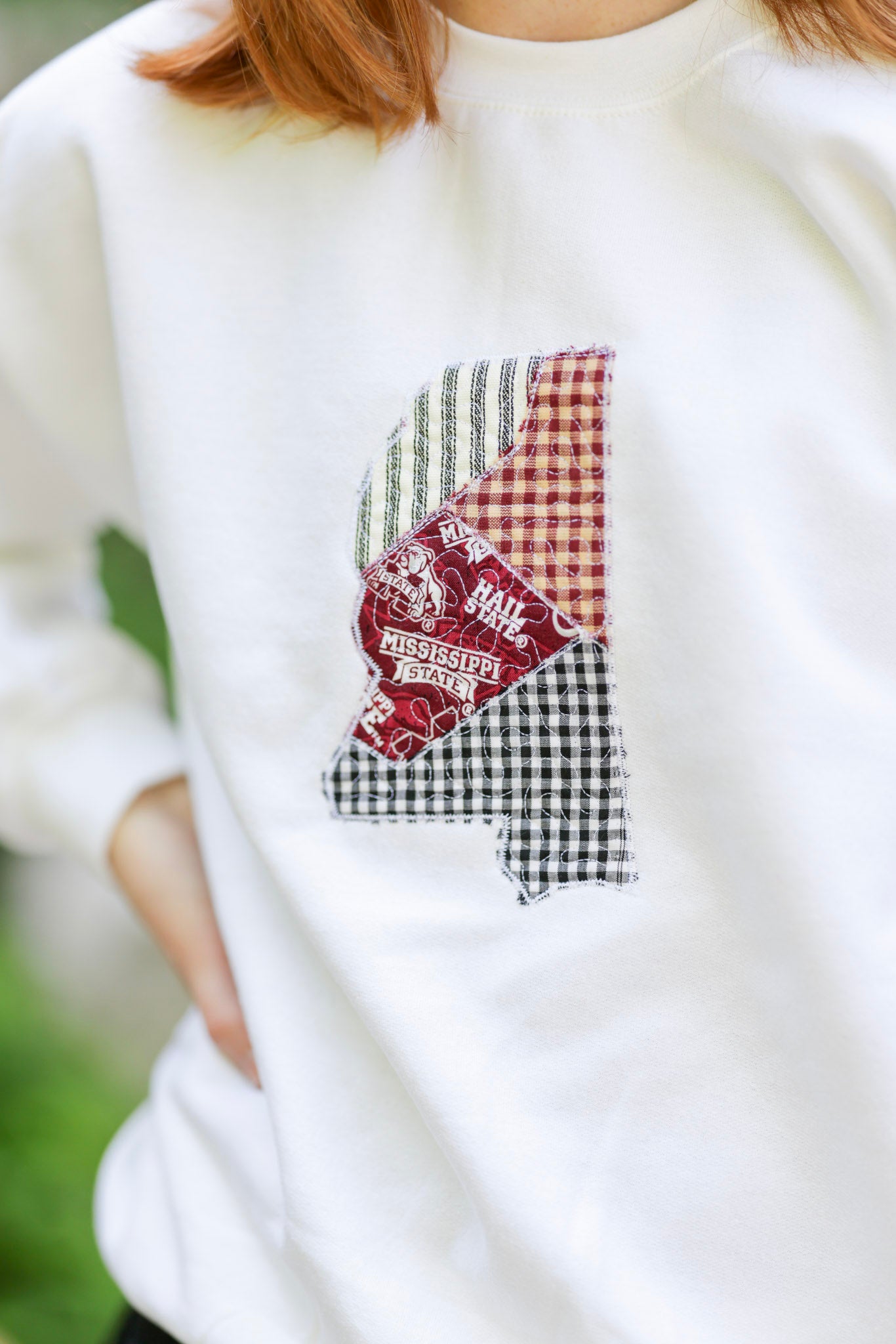 Starkville Mississippi Patchwork Crewneck