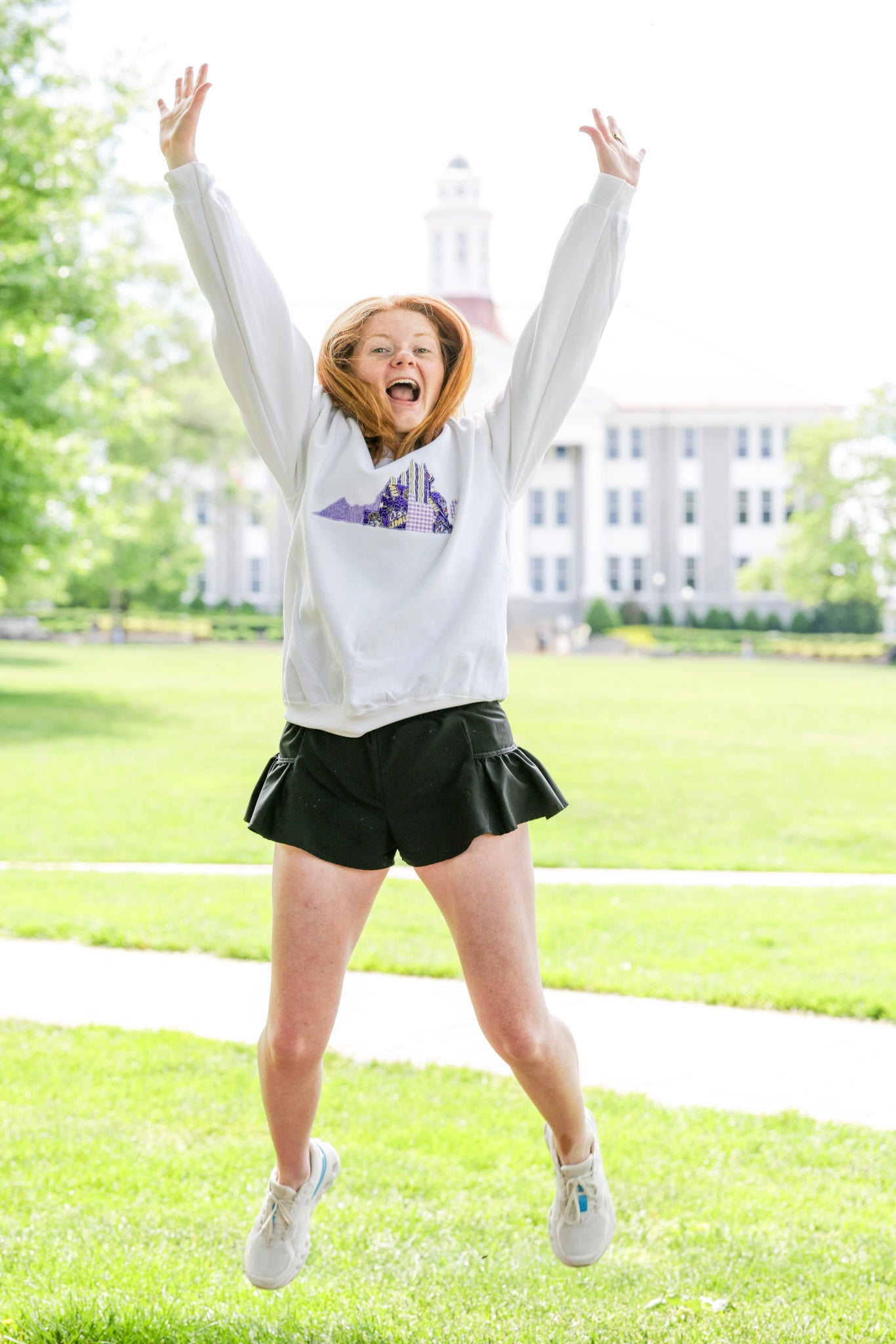 Harrisonburg Virginia Patchwork Crewneck