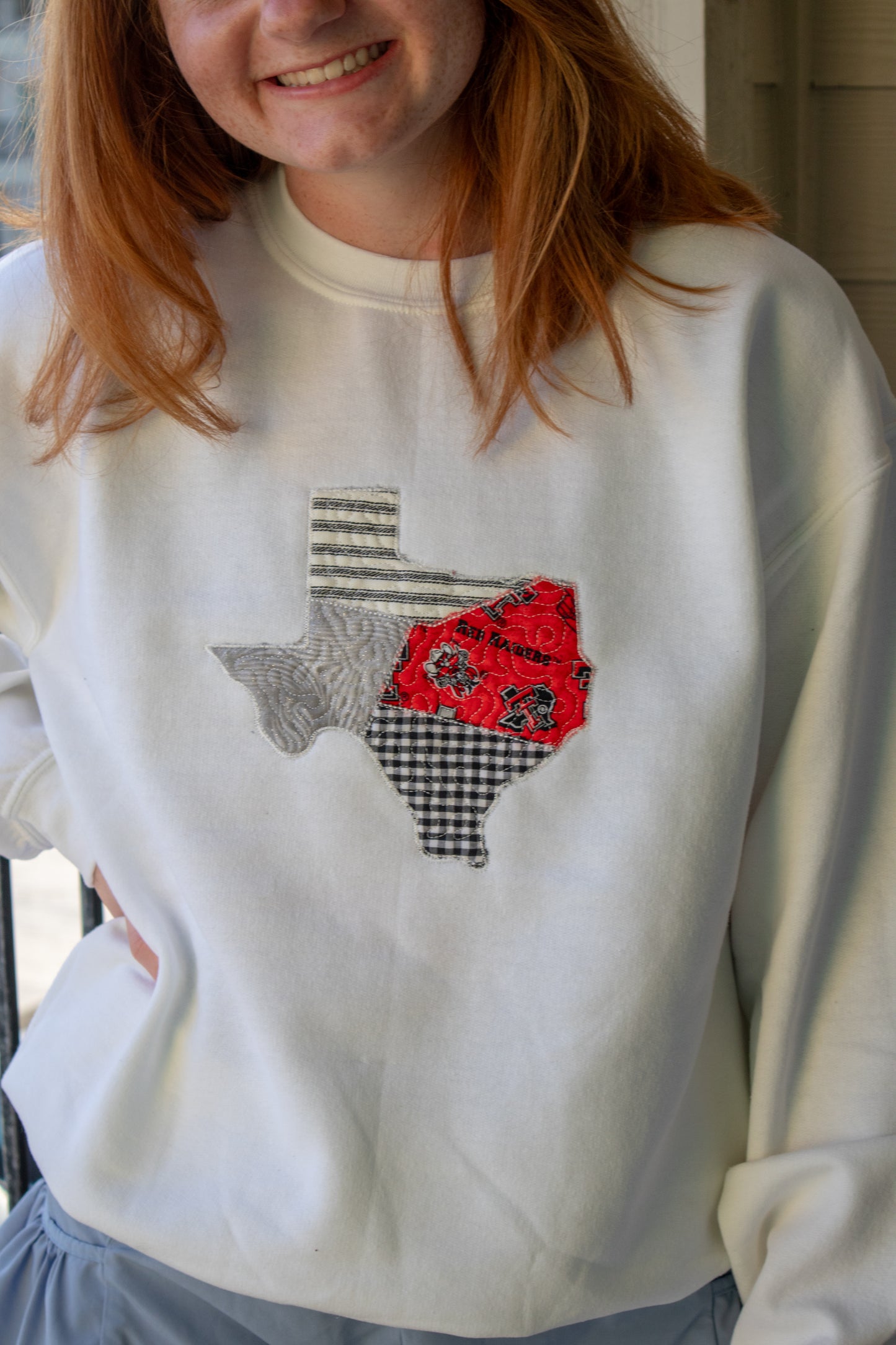 Lubbock Texas Quilted Crewneck