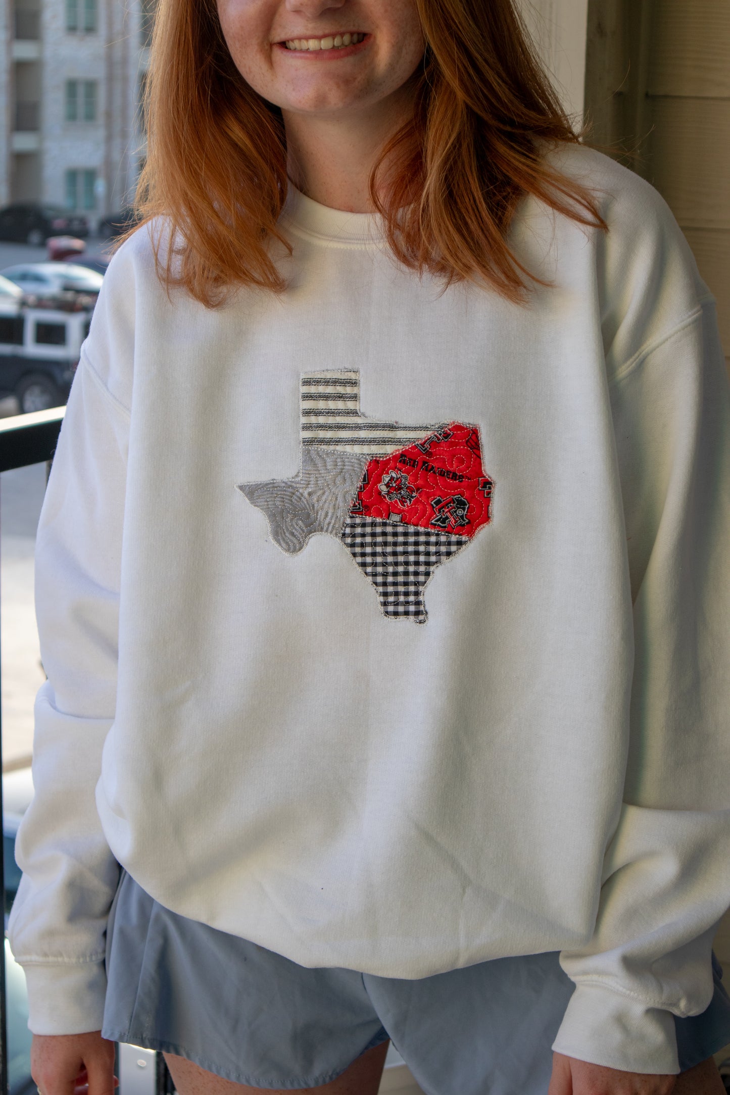 Lubbock Texas Quilted Crewneck