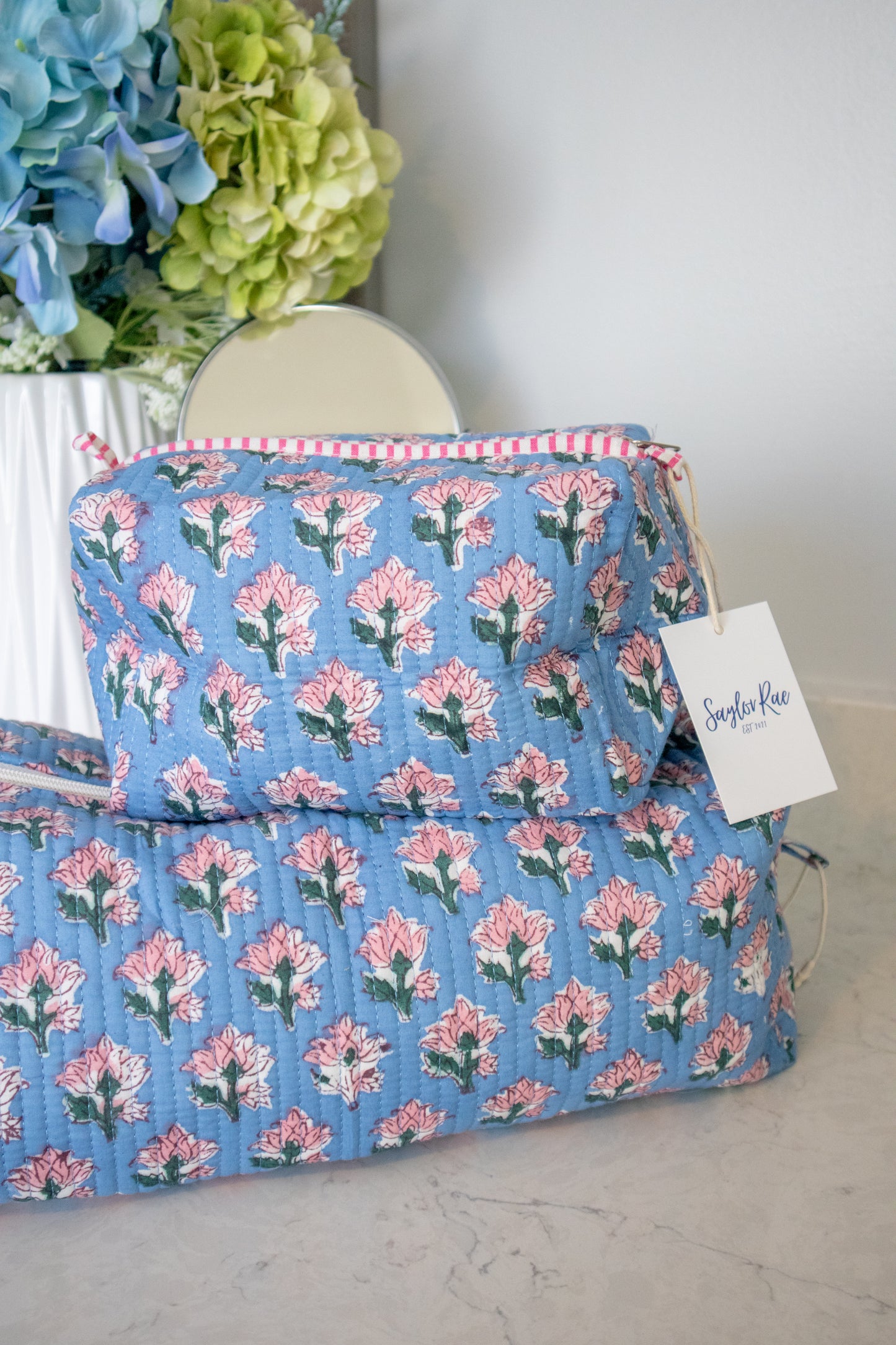 Ocean Bloom Makeup Bag