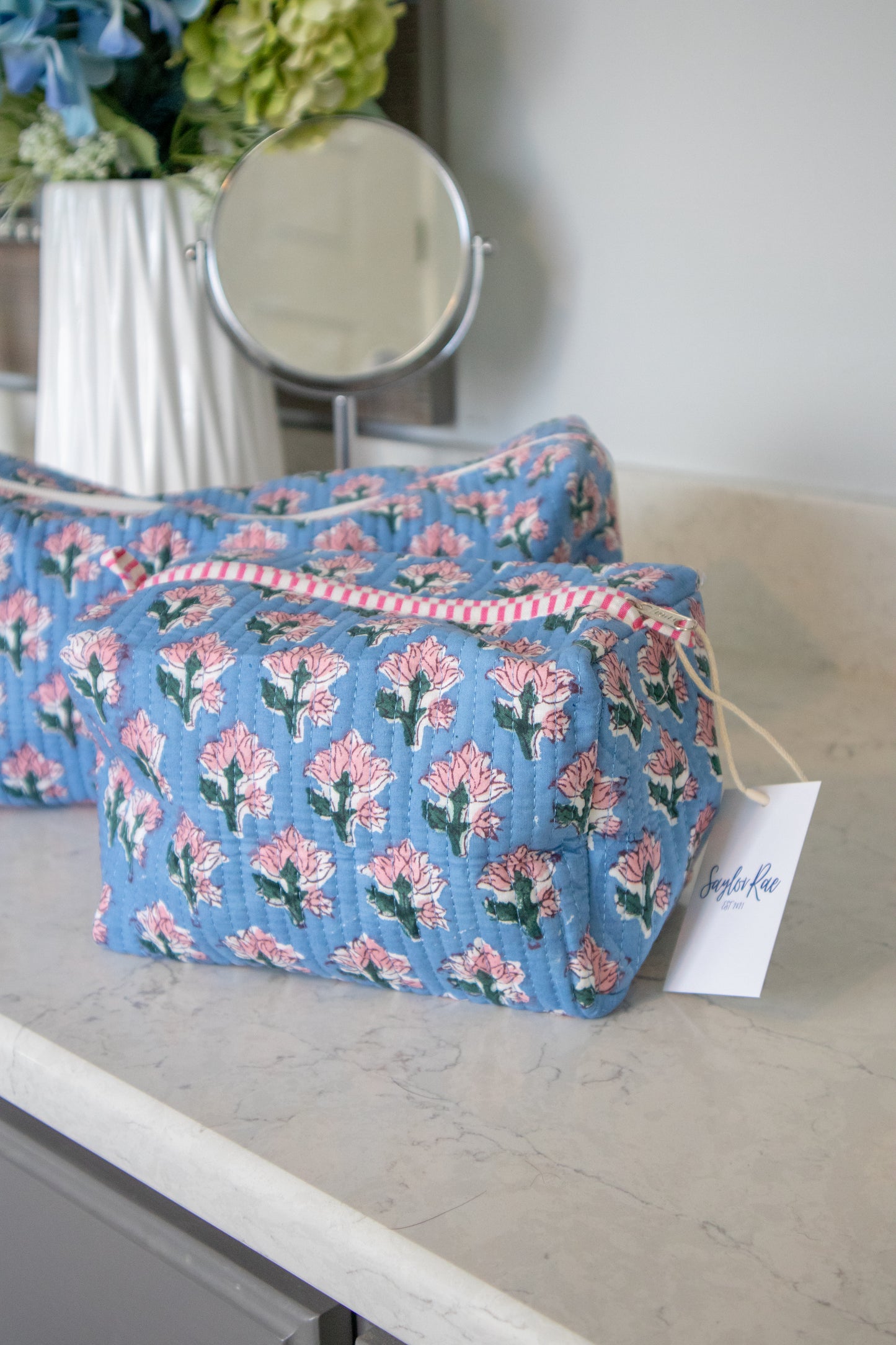 Ocean Bloom Makeup Bag