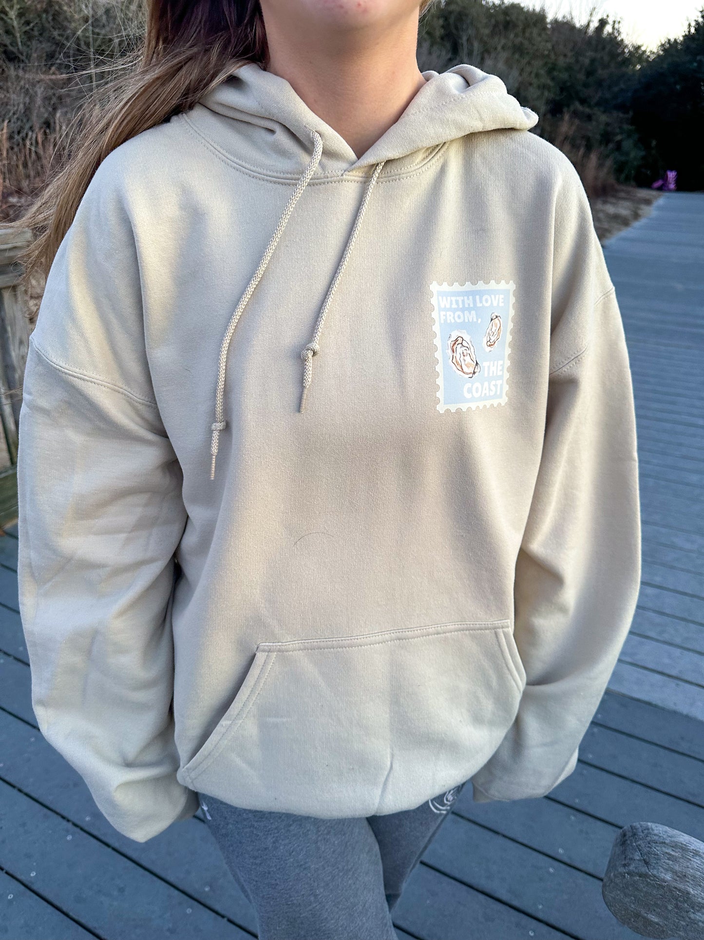 With Love From The Coast Oyster Sweatshirt